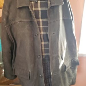 Big Men's Leather Coat